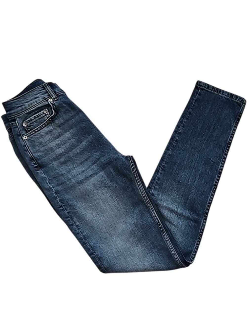 Aqua Bloomingdales Denim The Stella Skinny Jean Womens Size 24 (00) Dakota New - Picture 6 of 8